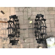 마이크로 경운기 회전식 경운기 걷기 미끄럼 방지 철 바퀴 논 크롤링 휠 마른 땅 도랑 쟁기 지하철 바퀴 농업 기계, 내경 32mm 휠 높이 60cm
