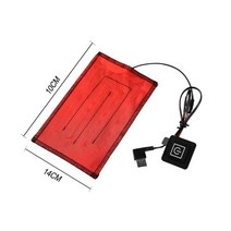 USB방석 1인용 의자용 강아지 온열매트 전기장판 열선시트 겨울용 USB 난방 패드 탄소 섬유 의류 따뜻한, 01 Black