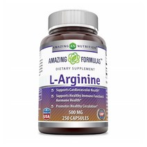 Amazing Nutrition L Arginine 500mg 250캡슐