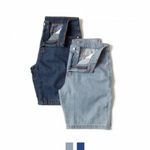베이직 워싱 여름 남자 청반바지 2color