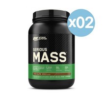 Optimum Nutrition 옵티멈 뉴트리션 시리어스 매스 프로틴 50g 4회분 1.34kg 2팩 Serious Mass Weight Gainer Protein Powde