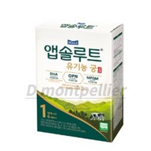 앱솔루트 유기농 궁 분유 1단계 0~6개월, 280g, 15개