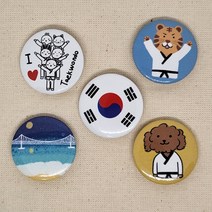 태권친구들 미니뱃지 -태권도굿즈 태권도기념품
