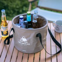 캠핑 설거지통 10L 바스켓 물통 차박텐트 불멍 큐 백패킹 가방 건조망 식기 낚시 용품, 색상|옐로우