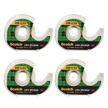 스카치 매직 테이프 810D 18mm x 30m 디스펜서, 4개