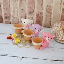 테디베어 미니바스켓 diy.삼수니다락방, 민트