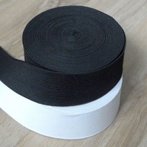 탄력 허리고무밴드40mm15yd(1350cm)(16-127), 블랙, 1개