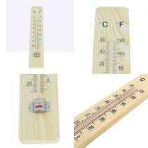 ◆JOOMA★ 실내온도계 원목온도계 실험실온도계 실외온도계 온도측정기