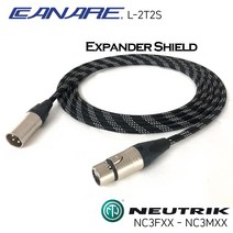 카나레 L-2T2S NC3FXX-NC3MXX 마이크케이블 마이크선 XLR 익스펜더쉴드, 1M