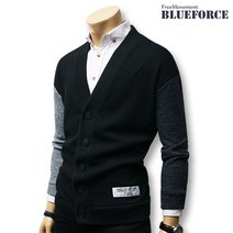 블루포스 남여공용 조스칸 배색 가디건 간절기 오버핏 남자가디건