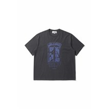 [sadsmile] oversized graphic t-shirt_CQTAM23412BKX