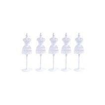 토르소돌 인형 디스프레 홀더 인테리어 미니 양복 의상 5 세트(화이트)