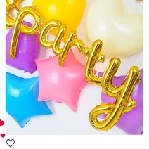 patty 소문자 풍선 골드 고백 파자마파티 소품 이니셜 칠순 장식 알파벳