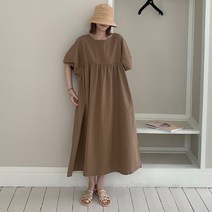 애플망고샵 여름 반팔 오버핏 호박롱원피스