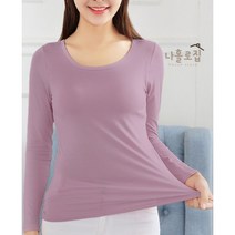 나홀로집 1+1 여성 노브라티 컴포티 노브라 성인 모달 캡내장 어른 내복 잠옷 긴팔티