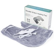 전기 히터 온풍기 전기 담요 등 및 목 가열 패드 겨울 보온 어깨 다리 근육 통증 완화 조끼 매트 기계, 회색, 우리를