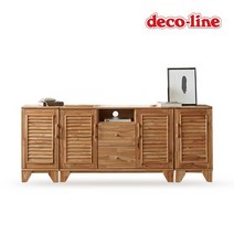데코라인 코넬 참죽 원목 갤러리 높은 거실장 2000 DFM062