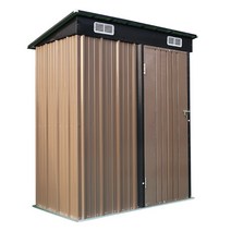호레움 조립식창고 스틸창고 Compact 3X5 농막 간이 야외 이동식창고, 본품 3X5 브라운