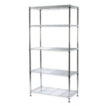 코랙코리아 25파이 산업용 메탈랙 5단 450 x 1200 x 1500 mm, 실버