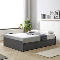 위드 무헤드 원룸 공간활용 심플 서랍 수납형 슈퍼싱글SS 퀸Q 프레임 매트리스, 본넬매트리스Q