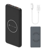 스토리링크 무선 대용량 PD/QC 3.0 고속충전 보조배터리 10000, 무선 보조배터리 10000 SKP-P10K, +젤리케이스+5핀케이블