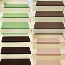 심플 무지 계단매트 논슬립 미끄럼방지 안전매트 슬개골방지 50cm, 50cm계단매트-베이지1장
