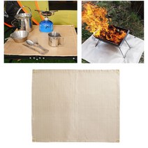 야외 야영 BBQ 취사 용품 방염천 방열 시트 M 80x60 _9922Ea