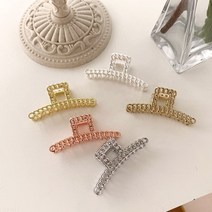 체인 커브 반묶음 메탈집게핀 5color