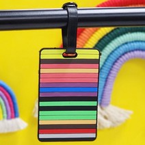 실리콘 캐리어네임택 러기지택 여행가방 이름표 스트라이프