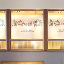 창문 유리창시트지 칼라 안개시트지 플루티로웬01 M-B(1900X950mm)+20500:배경색없음