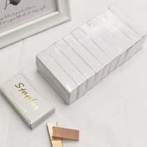 투명 아크릴 스테이플러심 호치키스심 스템플러심 사무실 서류정리 문구류 로즈골드심 10박스