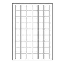 오피스라벨 A4 라벨지 54칸(6x9) 100매 흰색 도서관리용라벨 분류표기용라벨 스티커라벨지 폼텍 규격 라벨용지 라벨지