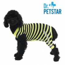 닥터펫스타 강아지 슬개골 수술 디스크수술 후 보정 옷, 청록, M