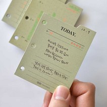 새해 멜론조아 위클리 먼슬리 플랜 인덱스 패드 3공 다이어리 속지