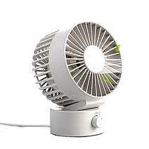 미니 써큘레이터 탁상용 USB 2중날 더블윙 선풍기 저소음 강력 시원바람 30도 각도조절 책상위의 에어컨바람, 화이트