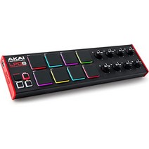 Akai 프로페셔널 LPD8 USB 휴대용 드럼패드 컨트롤러, 블랙, 단일제품