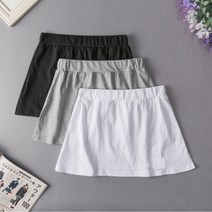 하비스페이스 여성용 레이어드 페이크 밴딩 스커트