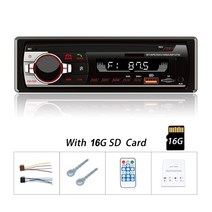 X-REAKO 자동차 라디오 MP3 플레이어 JSD-520 블루투스 AUX 입력 USB SD 충전 기능 FM 오디오 스테레오 수, 03 with 16G SD