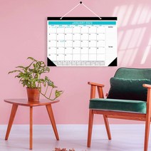 다이어리 2023 영어 클래식 월 캘린더 18 개월 영문 캘린더 카운트 다운 쓰기 가능한 일정 심플 모던 플래너, 05 Blue 2022.7-2023.12