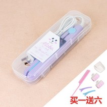 여성용 남성용 휴대용 컬러 판 미니고데기 판 고데기 고데기사용법 긴머리고데기 봉고데기44mm 앞머리고데기 봉고데기 차이슨 봉고, 라일락 퍼플-패키지 3 + 절연 커버, 단일사이즈