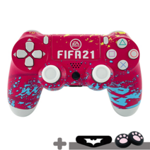적용 가능 소니 PS4 DualShock 4 V2 호환하다 게임 테마 사용자 정의 무선 컨트롤러 4.0 22 테마, FIFA03