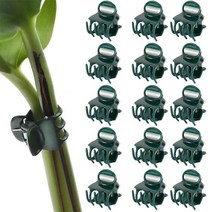 식물 고추 기둥 지지대 100pcs 플라스틱 식물 지원 클립 난초 줄기 클립 포도 나무 지원 야채 꽃 묶인 번들 분기 클램핑 정원 도구, 01 green