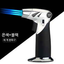 SMABAT 미니 가스 토치 라이터 휴대용 캠핑 야외 가정용 여행용 레드 블루 블랙, 1개