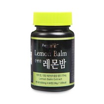 고농축 레몬밤 추출 분말 가루 캔디류 60정, 500mg, 1박스