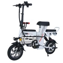 전기자전거 e바이크 3 48V 자녀 인승 부모 350W 미니 배터리 인치 리튬 접이식 탈착식 12, 8ah white, 한개옵션1