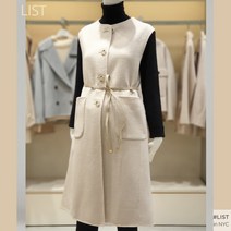 [ 리스트 ] 21W 라운드넥 원피스형 밸티드 핸드메이드 모직 조끼 베스트 TWHVTL80020