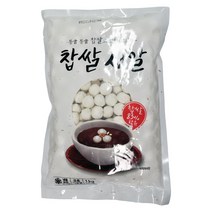 푸드마을 찹쌀 새알 1kg 국산 찹쌀 83% 잘 퍼지지 않아 쫄깃한 새알심, 1개