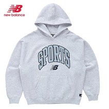 [뉴발란스] [NewBalance] 남녀공용 NB SPORTS 오버핏 기모 후드티_NBN