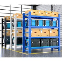 물류 선반 대용량 보관 창고 조립식 철제 대형 4단 적재 배대지, 150x60x200, 그레이 메인