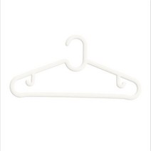 ZZJJC 플라스틱 헴 옷걸이 옷걸이 베란다 빨래 건조대 바지걸이 옷받침, 화이트[이케아에스틴]같은 옷걸이], 스무 개